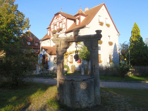 House with a closed off real well.